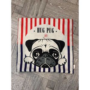 Hug Pug Dog Pillow Cover 17 x 17